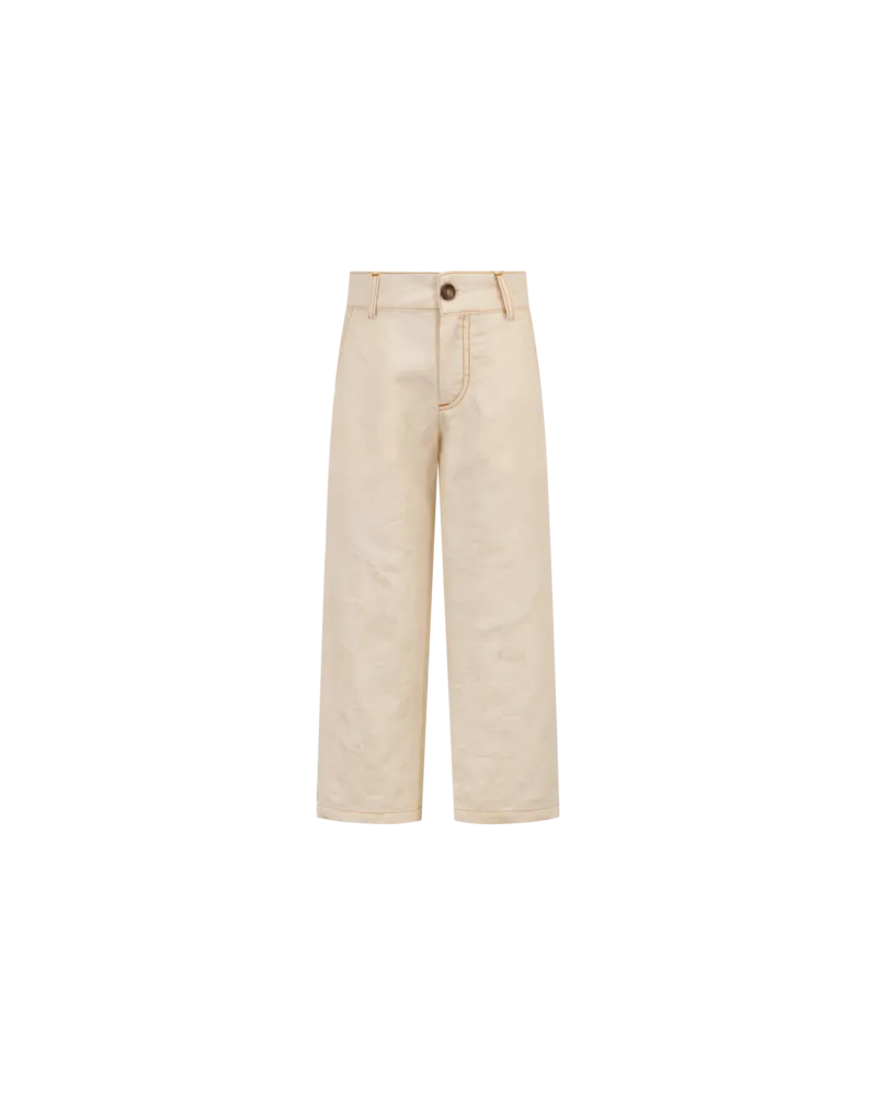 Etro Jacquard-hose Aus Einer Baumwoll-leinen-mischung Mit Floralem Paisley-motiv, Beige, Größe Beige