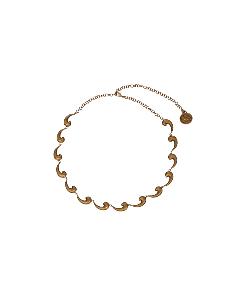 Etro Halskette Mit Mikro-paisley-muster, Damen, Gold Gold