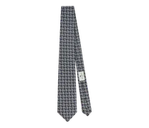 Krawatte Aus Seidenjacquard Mit Mini-paisleymuster, Herren, Navyblau