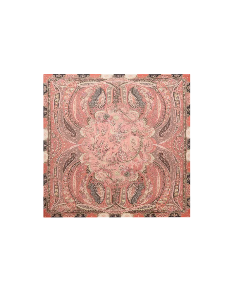 Etro Schultertuch Aus Modal Mit Floralem Paisley-motiv, Damen, Rosa Rosa