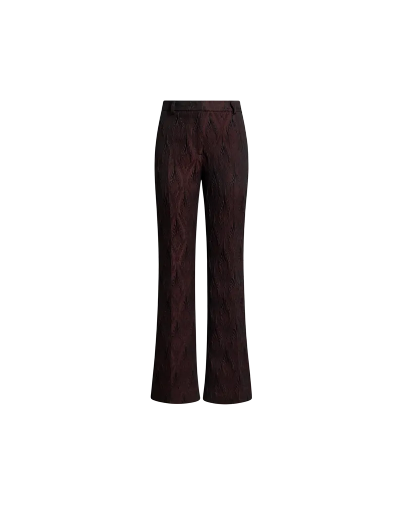Etro Jacquard-hose Mit Floralem Medaillon-motiv, Damen, Rot, Größe Rot