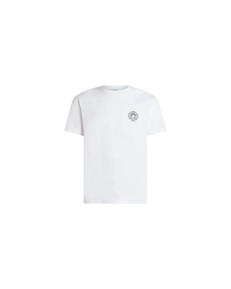 Etro T-shirt Aus Baumwolle Mit Logo, Herren, Weiß, Größe Weiß