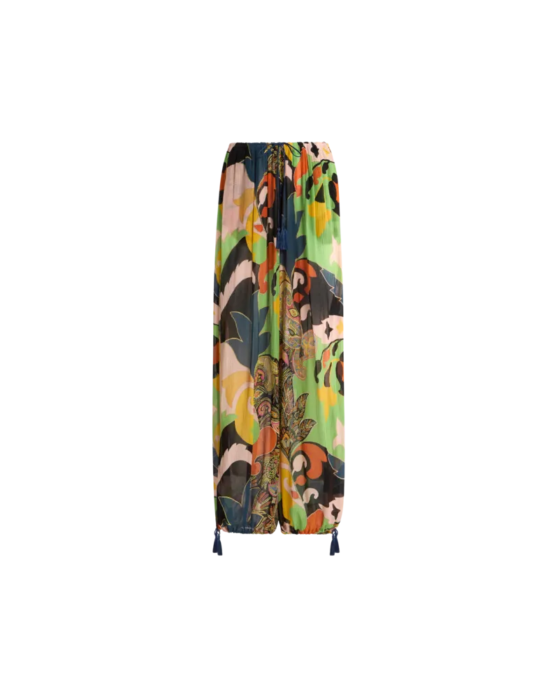 Etro Weite Hose Mit Floralem Paisley-motiv, Damen, Multicolor, Größe Multicolor