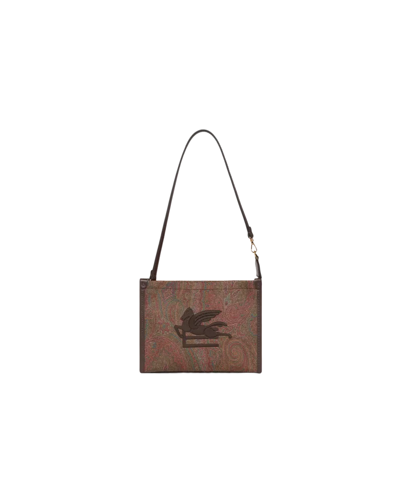 Etro Arnica-pouch Mit Pegaso, Damen, Braun Braun