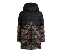 Daunenjacke Mit Platziertem, Geometrischem Paisley-print, Damen, Navyblau, Größe