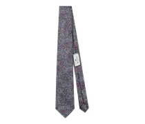 Krawatte Aus Seidenjacquard Mit Paisleymuster, Herren, Bordeaux