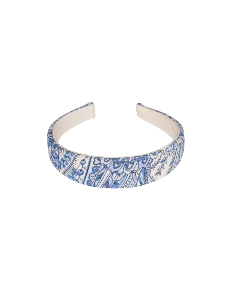 Etro Stirnband Aus Baumwoll-bull Mit Paisley-motiv, Hellblau, Größe Hellblau