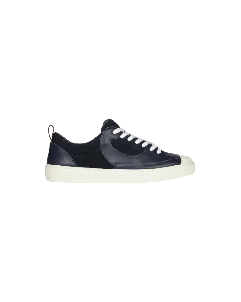 Etro Sneakers Aus Leder, Herren, Navyblau, Größe Navyblau
