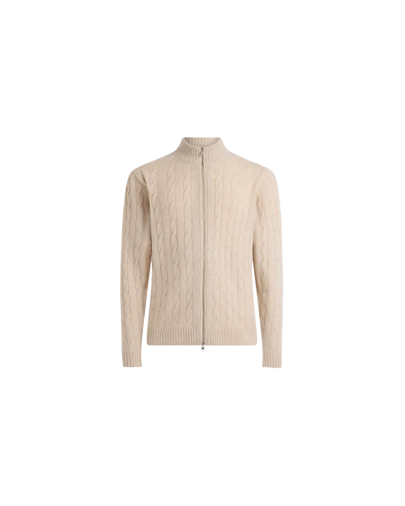 Etro Einfarbiger Cardigan Aus Kaschmir, Herren, Beige, Größe Beige