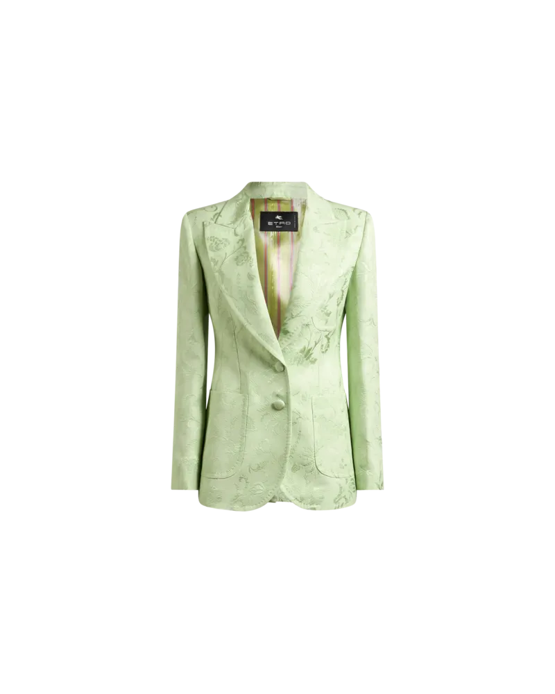 Etro Einreihige Jacquard-jacke Mit Floralem Motiv, Damen, Größe 