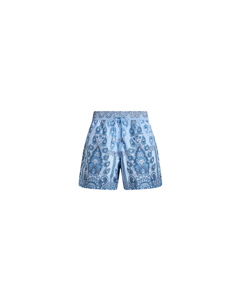 Etro Badehose Mit Medaillondruck, Herren, Hellblau, Größe Hellblau