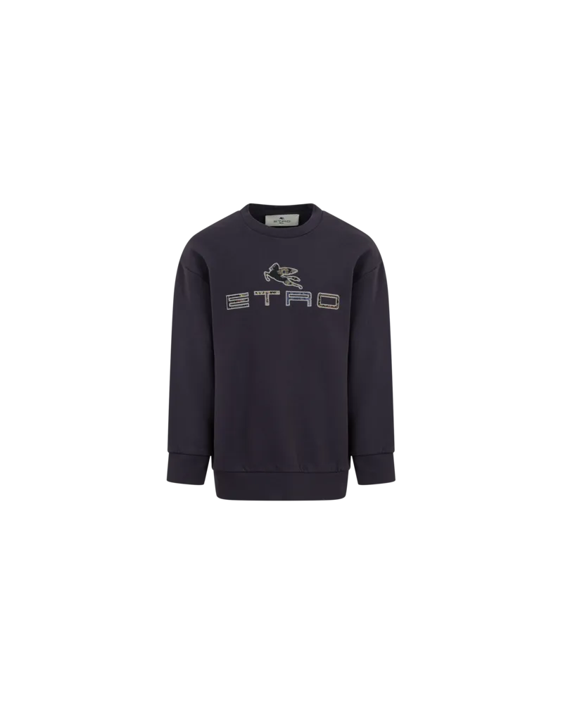 Etro Sweatshirt Prints Legacy Mit Logo, Blau, Größe Blau