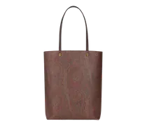 Shopper Aus Arnica Mit Pochette, Herren, Braun