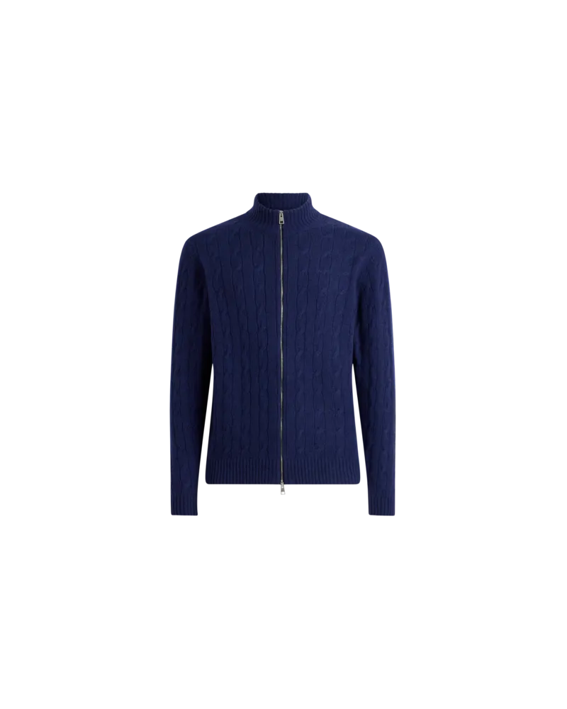 Etro Einfarbiger Cardigan Aus Kaschmir, Herren, Blau, Größe Blau