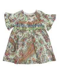 Etro Kleid Mit Floralem Paisleymuster Für Babys, Weiß Weiß