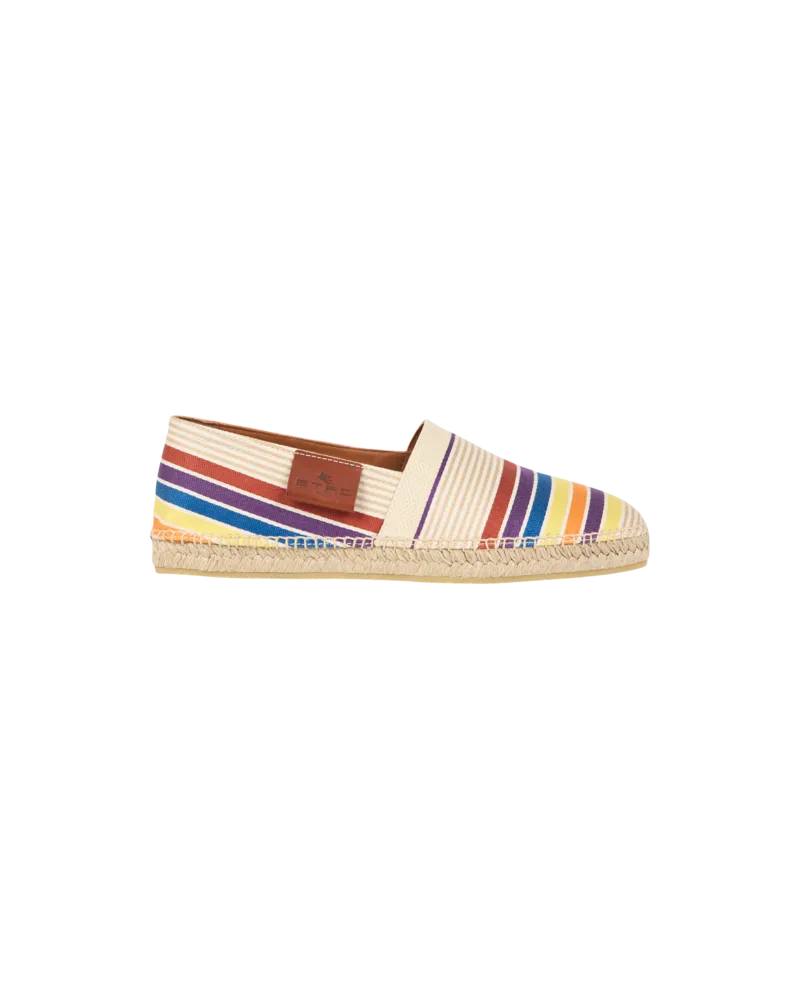 Etro Gestreifte Espadrilles, Herren, Beige, Größe Beige