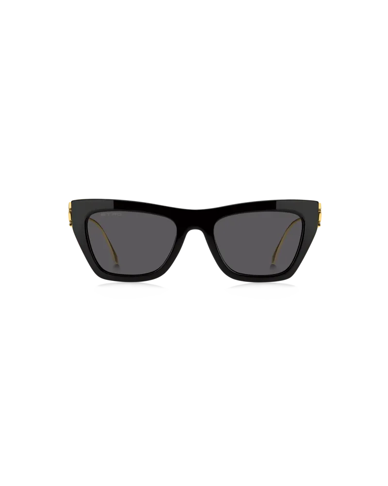 Etro Bold Pegaso Sonnenbrille, Damen, Schwarz Schwarz