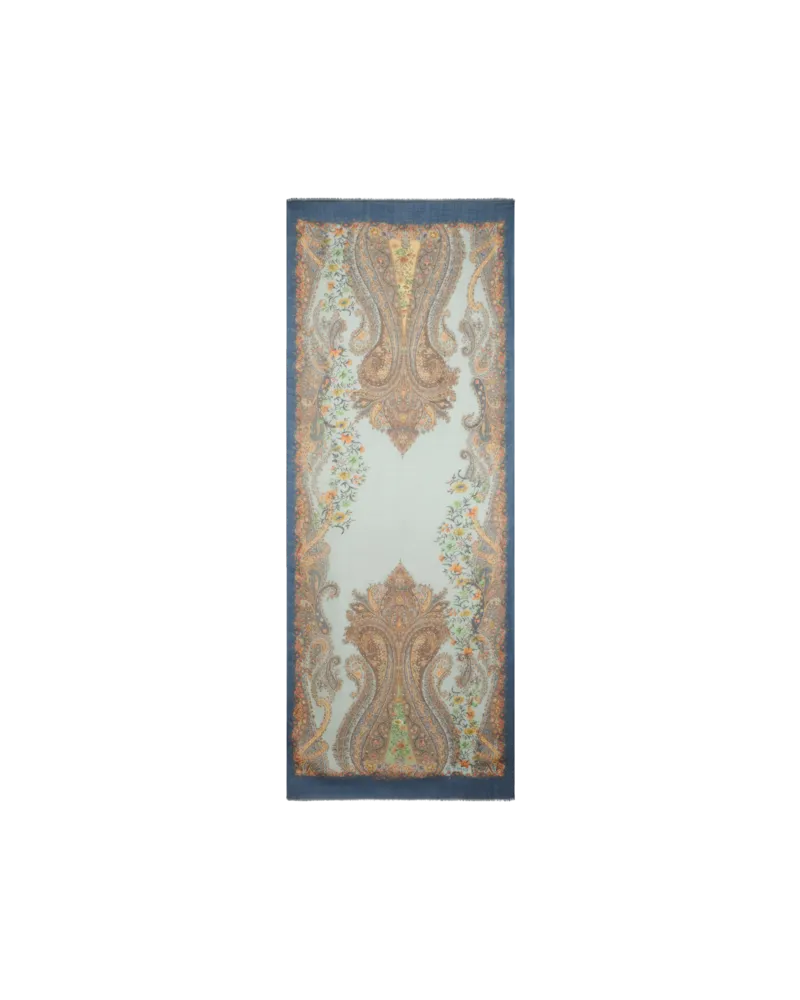 Etro Schal Aus Bedrucktem Kaschmir, Damen, Multicolor Multicolor