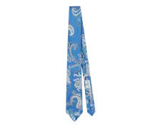 Seidenkrawatte Mit Paisleymuster, Herren, Hellblau