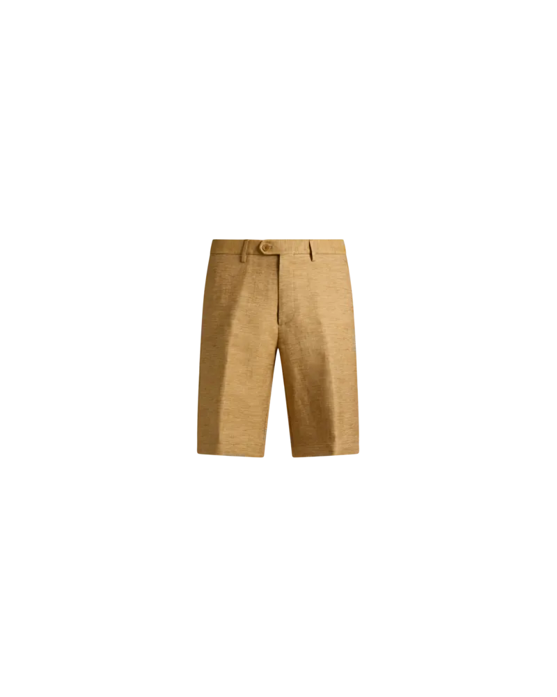 Etro Bermudas Roma Aus Einer Leinenmischung, Herren, Gelb, Größe Gelb