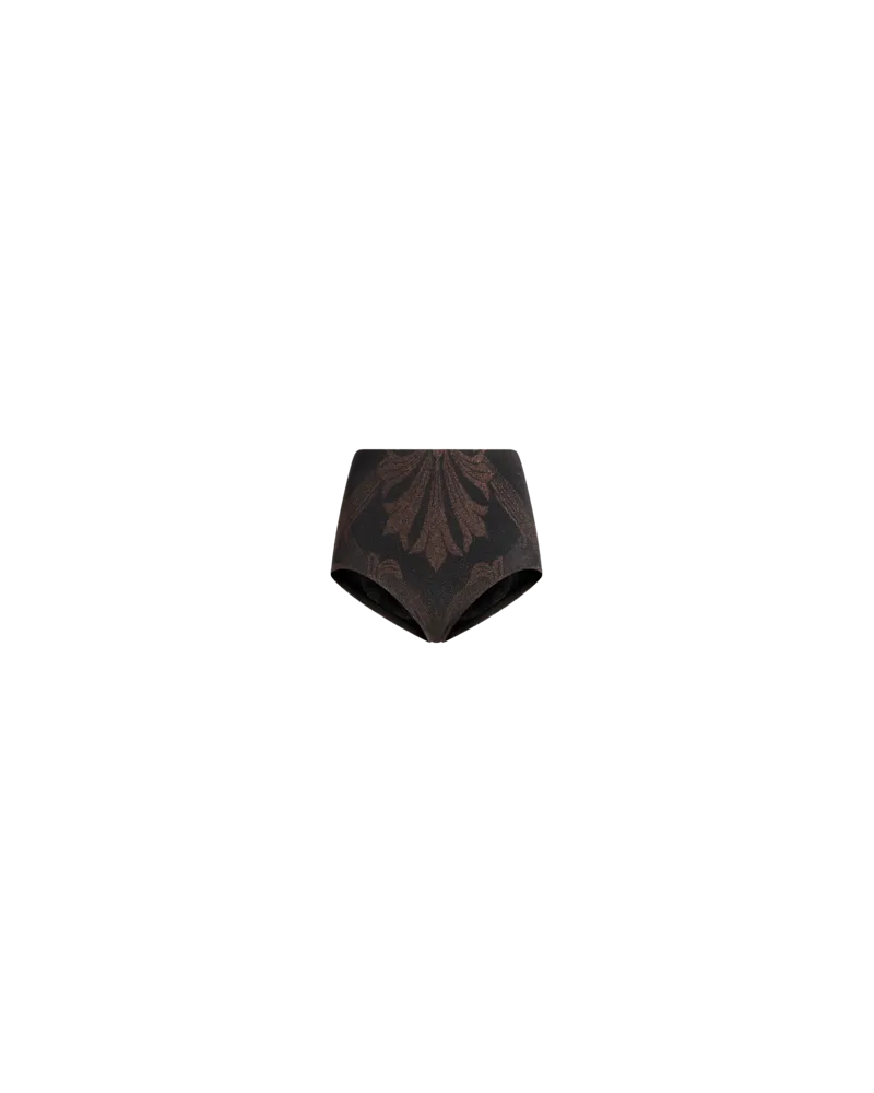 Etro Metallic-jacquard-shorts, Damen, Schwarz, Größe Schwarz