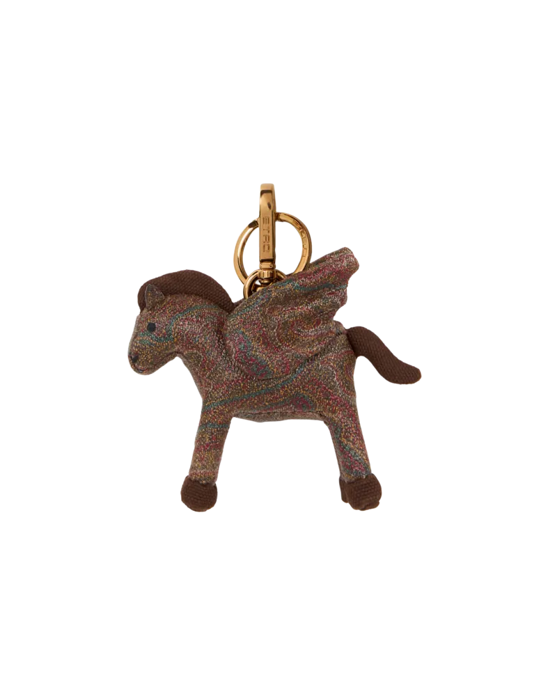 Etro Charm Mit Pegaso Arnica, Damen, Braun Braun