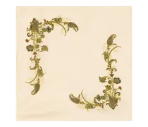 Pochette Aus Bedruckter Seide, Herren, Beige