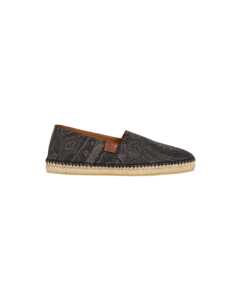 Etro Jacquard-espadrilles Arnica, Herren, Schwarz, Größe Schwarz