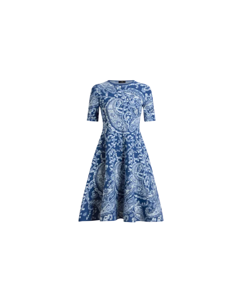 Etro Knielanges Jacquard-kleid Mit Floralem Paisley-motiv, Damen, Größe 