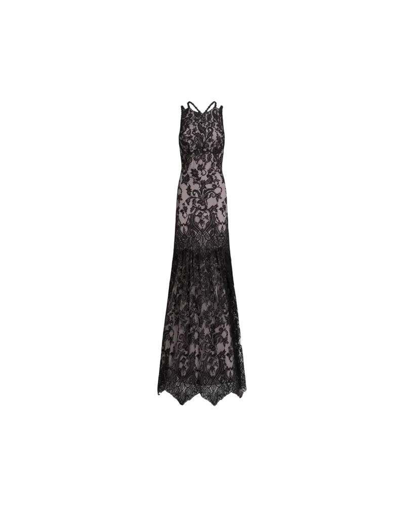 Etro Kleid Aus Garngefärbter Spitze, Damen, Schwarz, Größe Schwarz