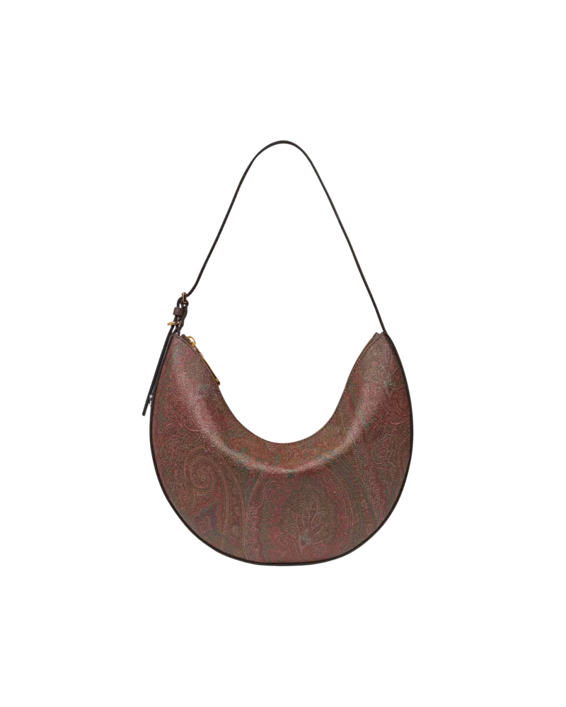 Etro Mittelgrosse Hobo-tasche Etro Essential Aus Arnica, Damen, Braun Braun