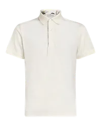 Etro Poloshirt Mit Gesticktem Pegasus, Weiß Weiß