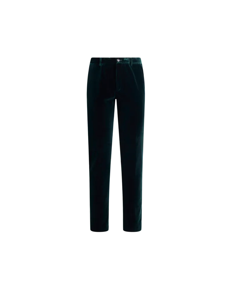 Etro Hose Aus Elastischem Samt, Herren, Grün, Größe Grün