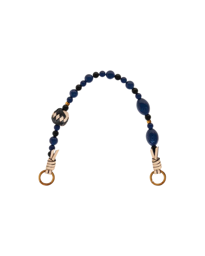 Etro Henkel Für Tasche Mit Kugeln, Damen, Navyblau Navyblau