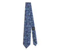 Krawatte Mit Jacquard-paisleymuster, Herren, Navyblau