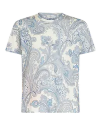 Etro T-shirt Mit Ornamentalem Paisley, Herren, Weiß Weiß