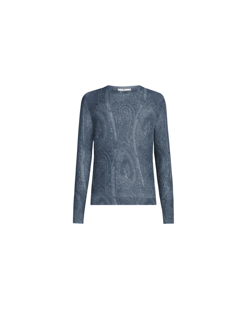 Etro Paisley-pullover, Herren, Navyblau, Größe Navyblau