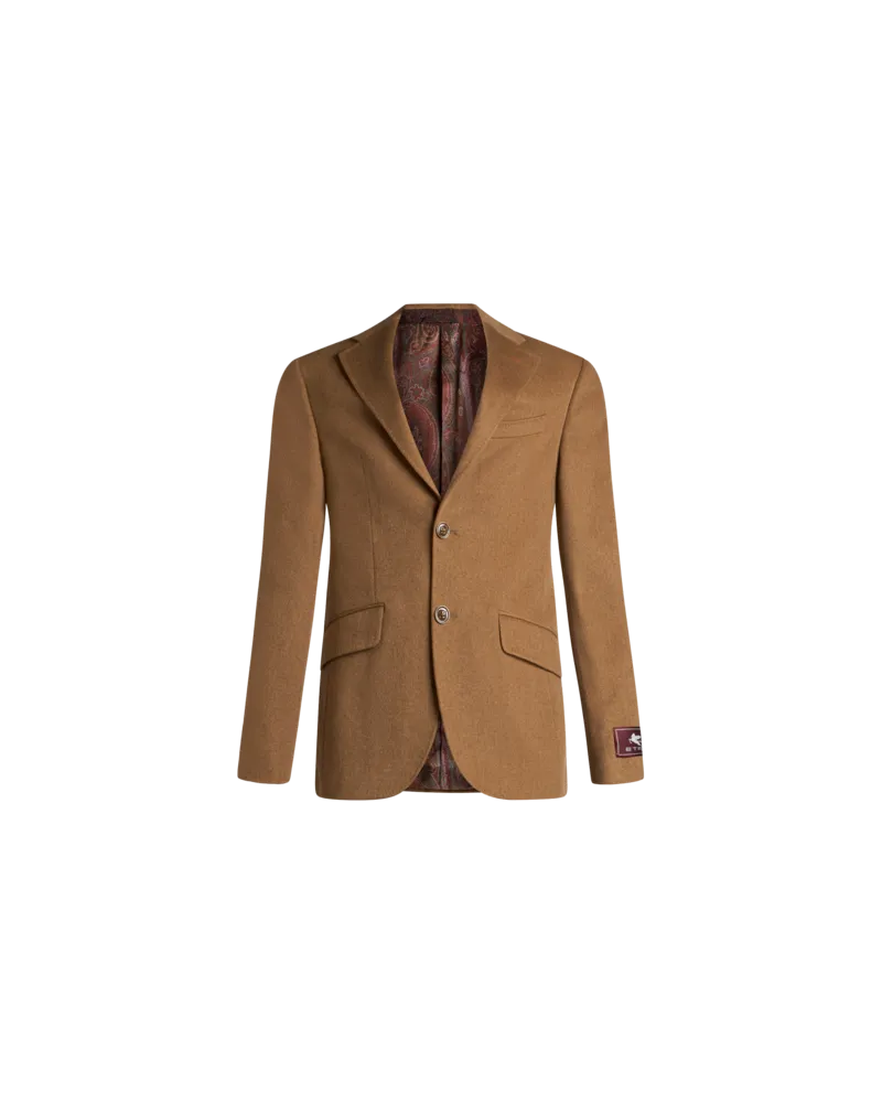 Etro Blazer Aus Kaschmir, Herren, Hellbraun Hellbraun