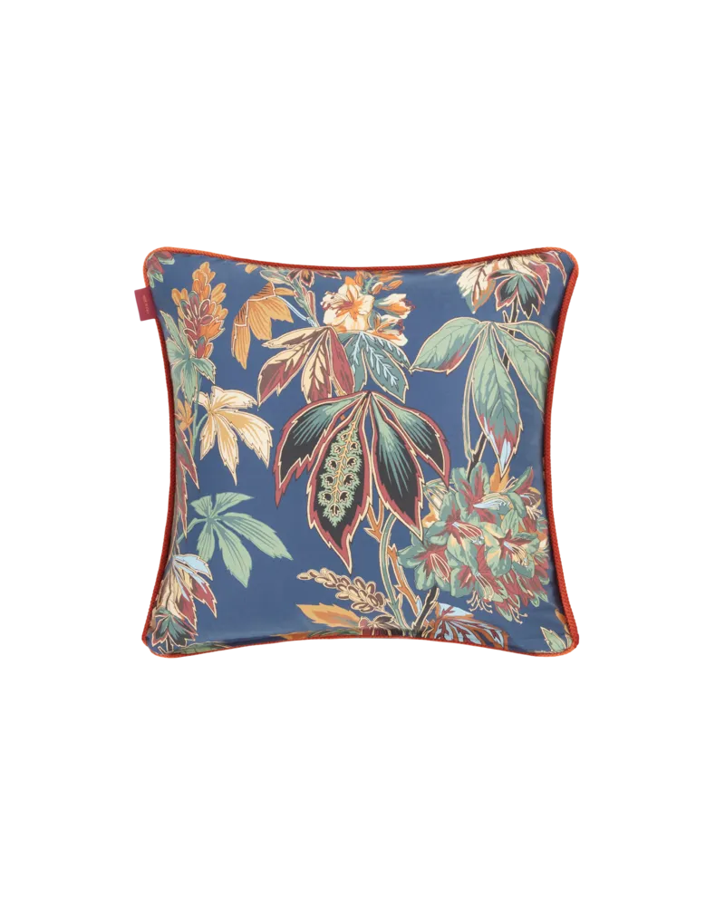 Etro Kissen Aus Baumwolle Mit Paisley-foliage-motiv, Multicolor Multicolor