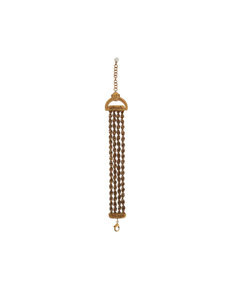 Etro Gewebtes Metallarmband, Damen, Gold Gold