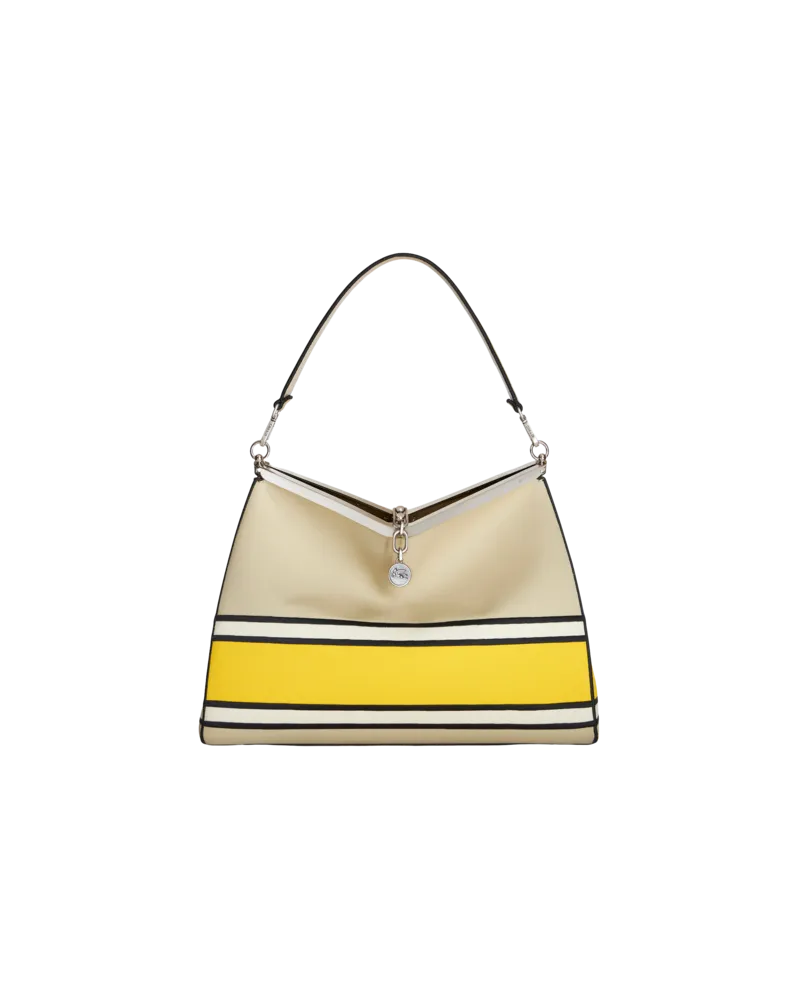 Etro Vela Tasche Aus Canvas, Herren, Weiß Weiß