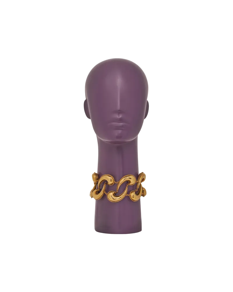 Etro Choker Paisley, Damen, Gold Gold