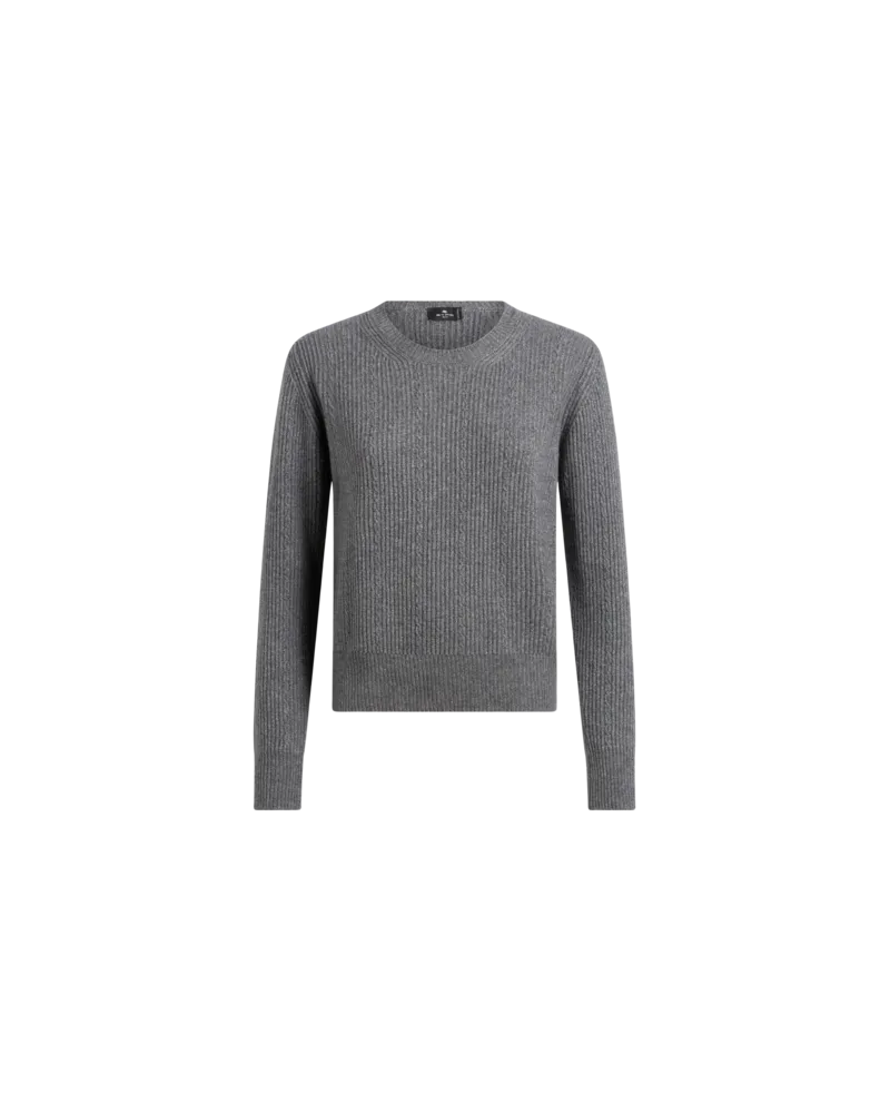 Etro Pullover Aus Wolle Und Kaschmir, Damen, Grau, Größe Grau