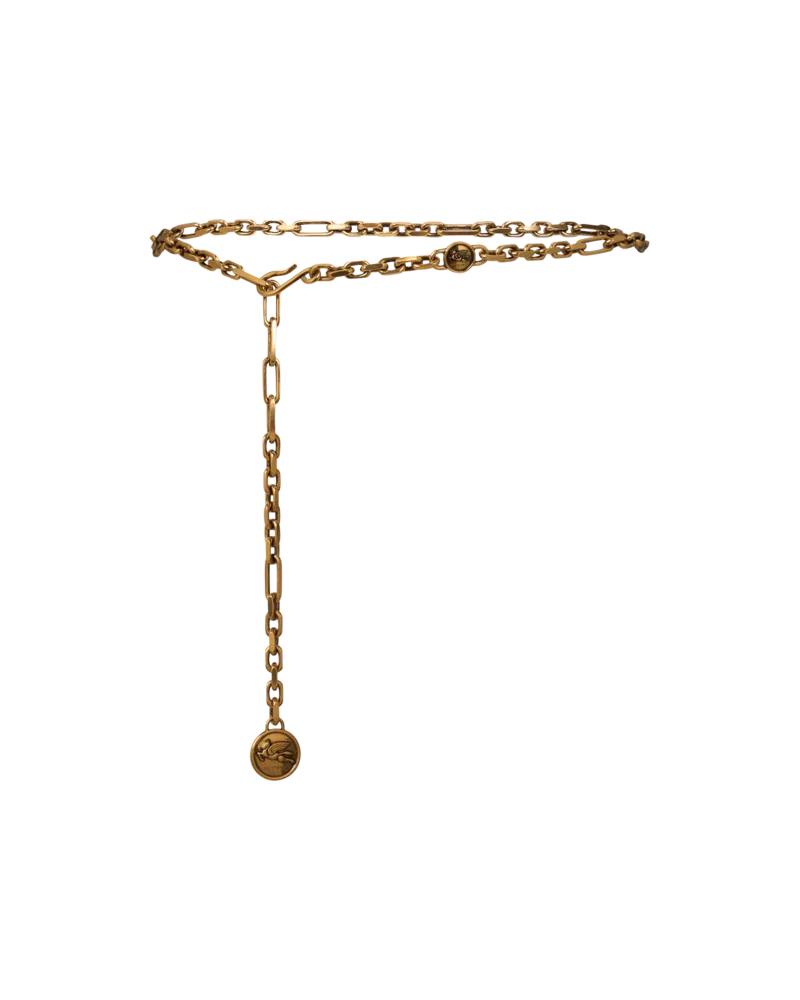 Etro Kettengürtel Mit Pegaso-münzen, Damen, Gold, Größe Gold