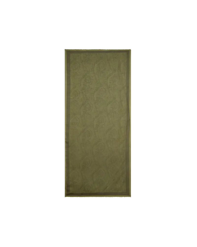 Etro Schal Mit Arnica-motiv, Herren, Grün Grün