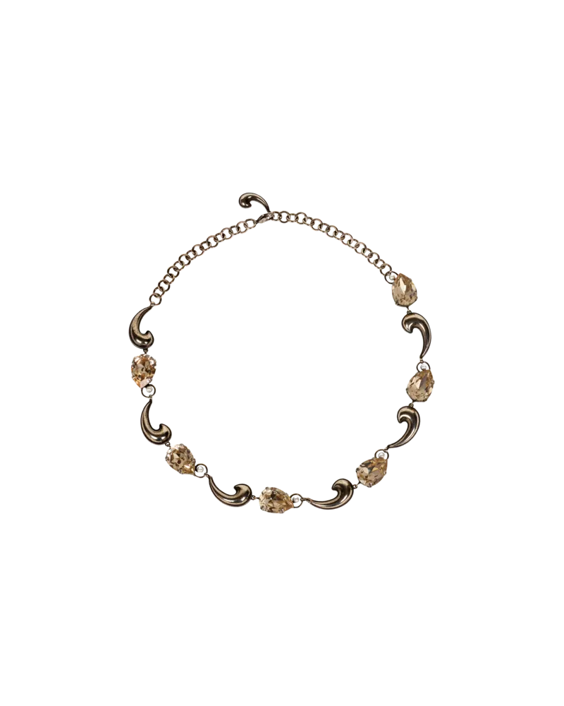 Etro Halskette Mit Mini-paisley Aus Kristallen, Damen 