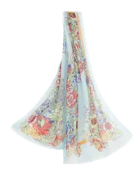 Etro Schal Aus Seide Mit Bouquet-druck, Multicolor Multicolor