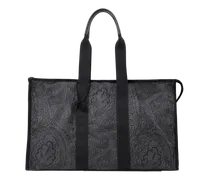 Grosse Reisetasche Aus Nylon Mit Arnica-motiv, Herren, Schwarz