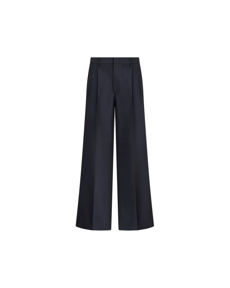 Etro Bundfaltenhose Aus Wolle In Stretchqualität, Navyblau Navyblau