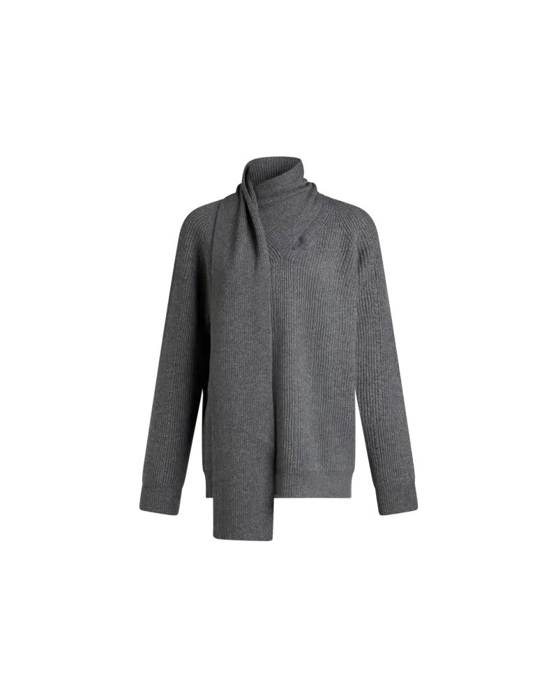 Etro Pullover Aus Wolle Und Kaschmir, Damen, Grau, Größe Grau